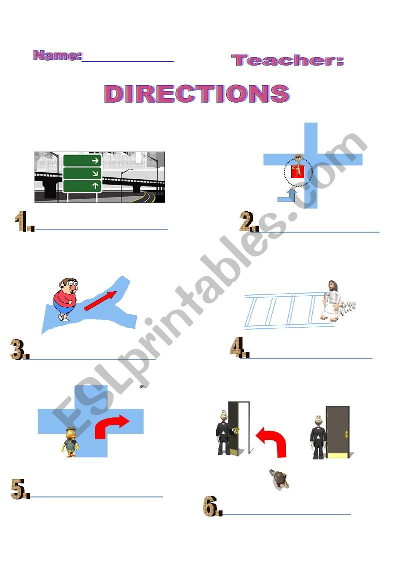 GIVING DIRECTIONS- QUIZ 1- FROM THE DIRECTIONS PPT