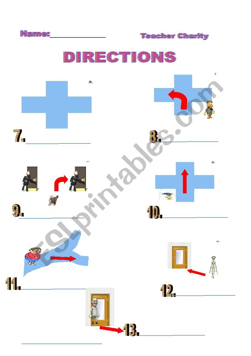 GIVING DIRECTIONS- QUIZ 2- FROM THE DIRECTIONS PPT