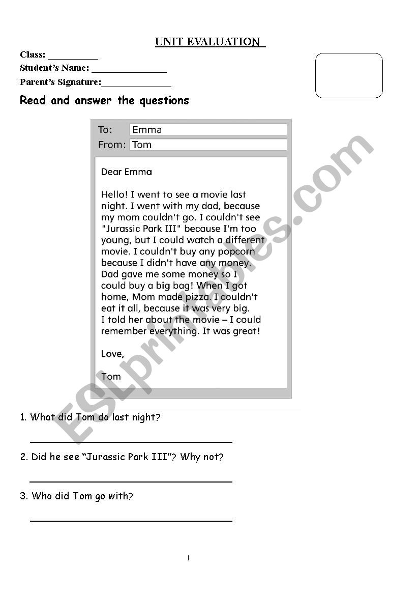 The Grammar Worksheet worksheet