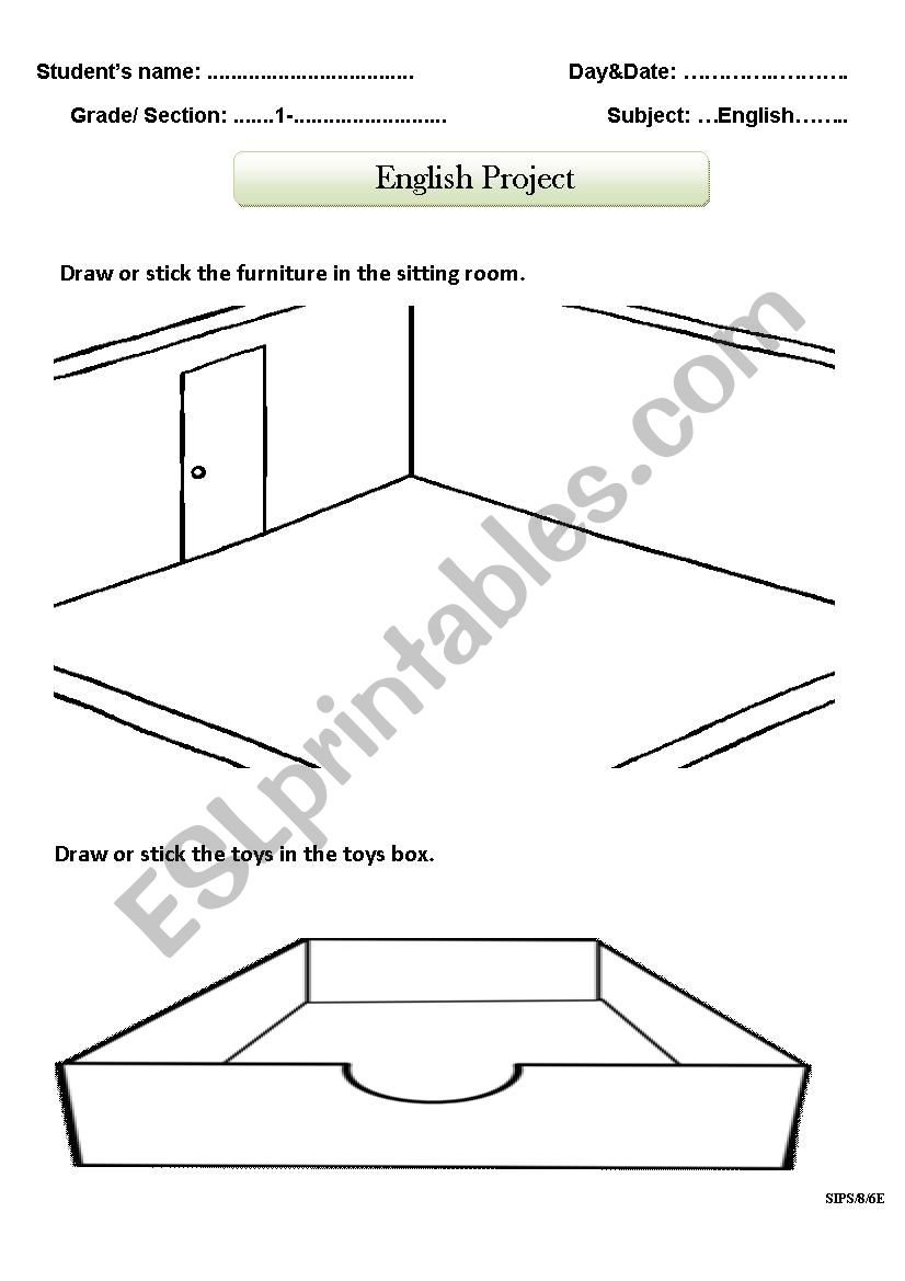 English project worksheet