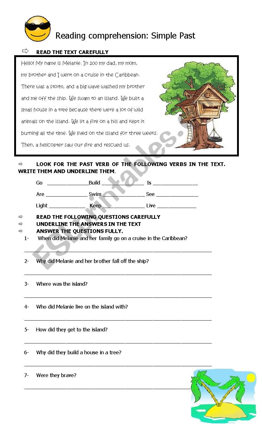 Simple Past exercise worksheet