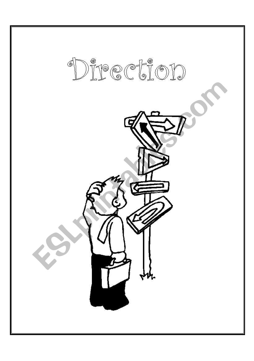 front cover for direction worksheet