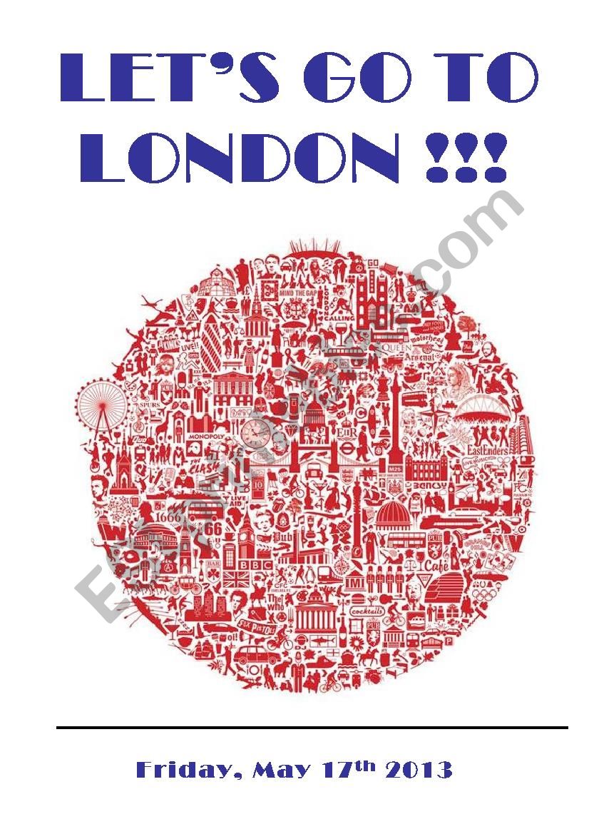 London travel book - part 1 worksheet