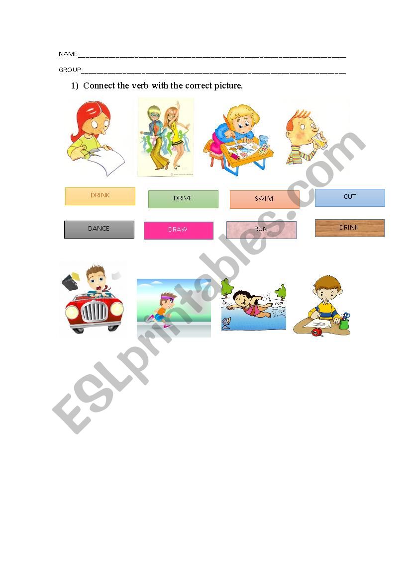 VERBS worksheet