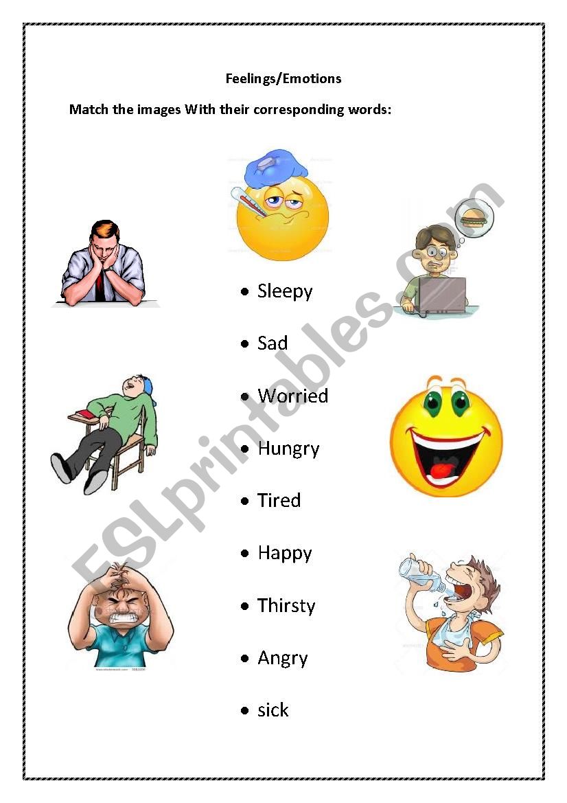 Feelings worksheet