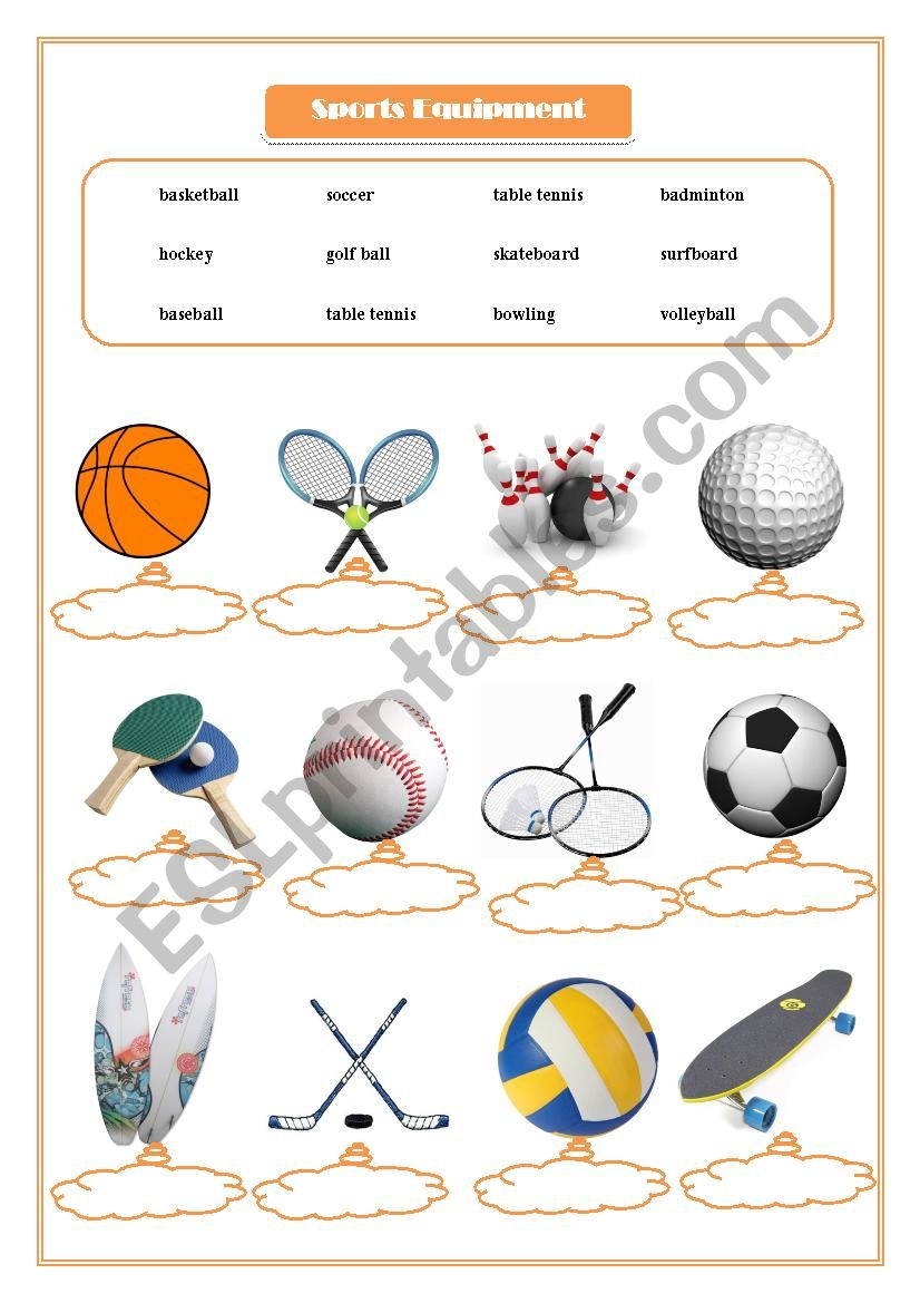 the sport worksheet