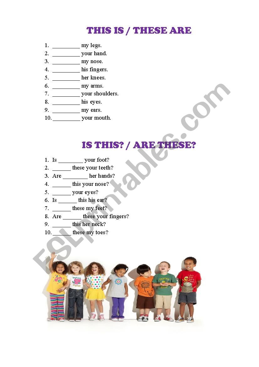 This is/these are worksheet