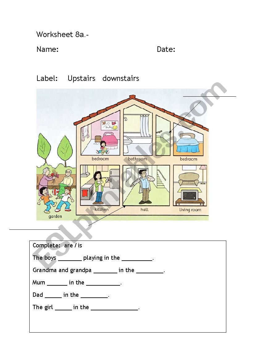 The house Worksheet  worksheet