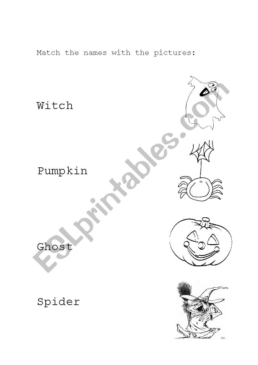 halloween worksheet