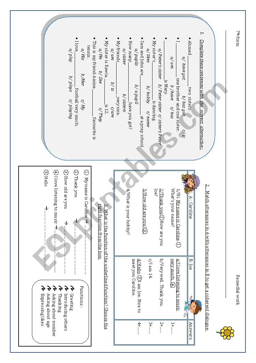 lets review 1 worksheet