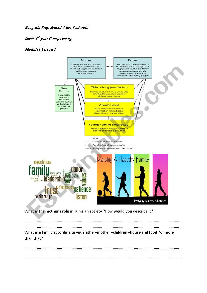 3rd year  Module1 Section 1 worksheet