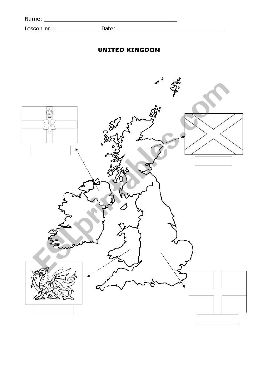 United Kingdom worksheet