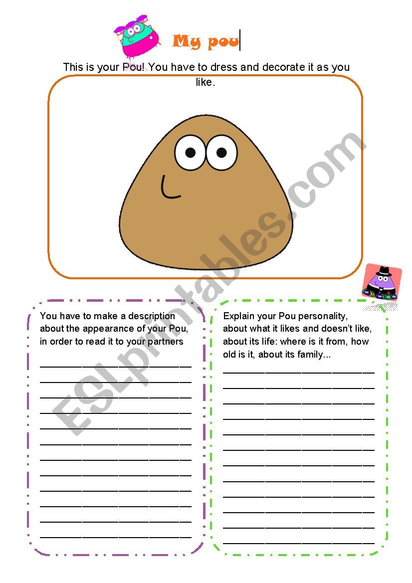 My Pou worksheet