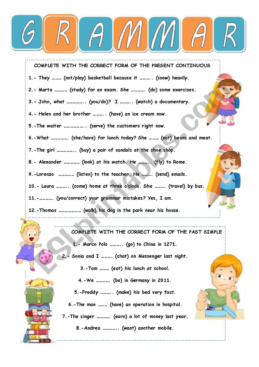 grammar-revision-esl-worksheet-by-mariaah