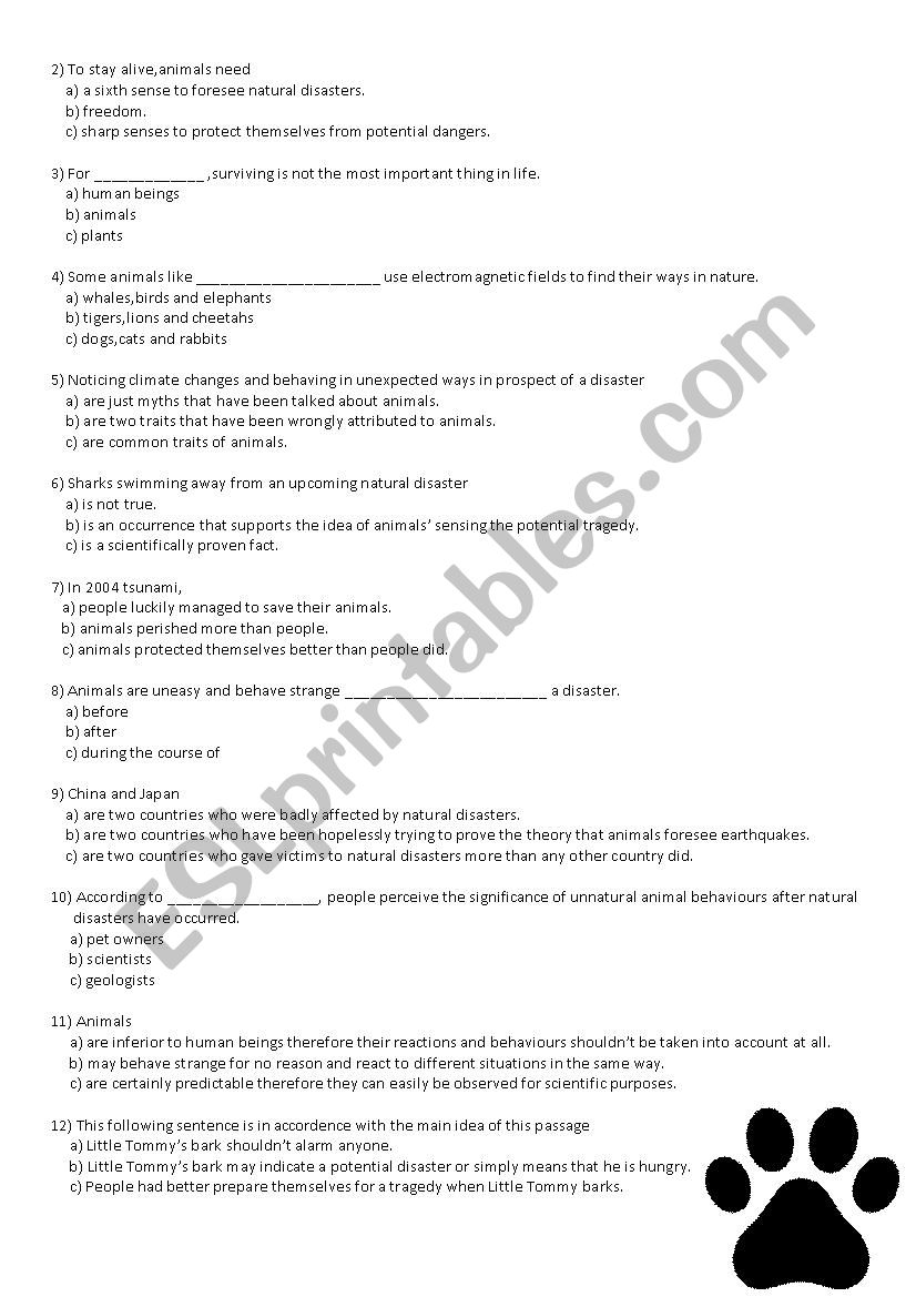 Can Dogs Predict Natural Disasters