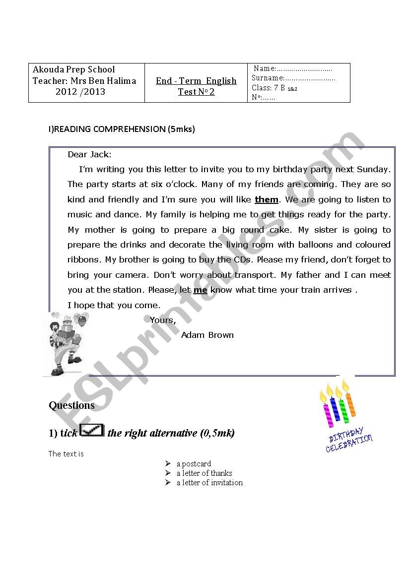 end term test n 2 worksheet