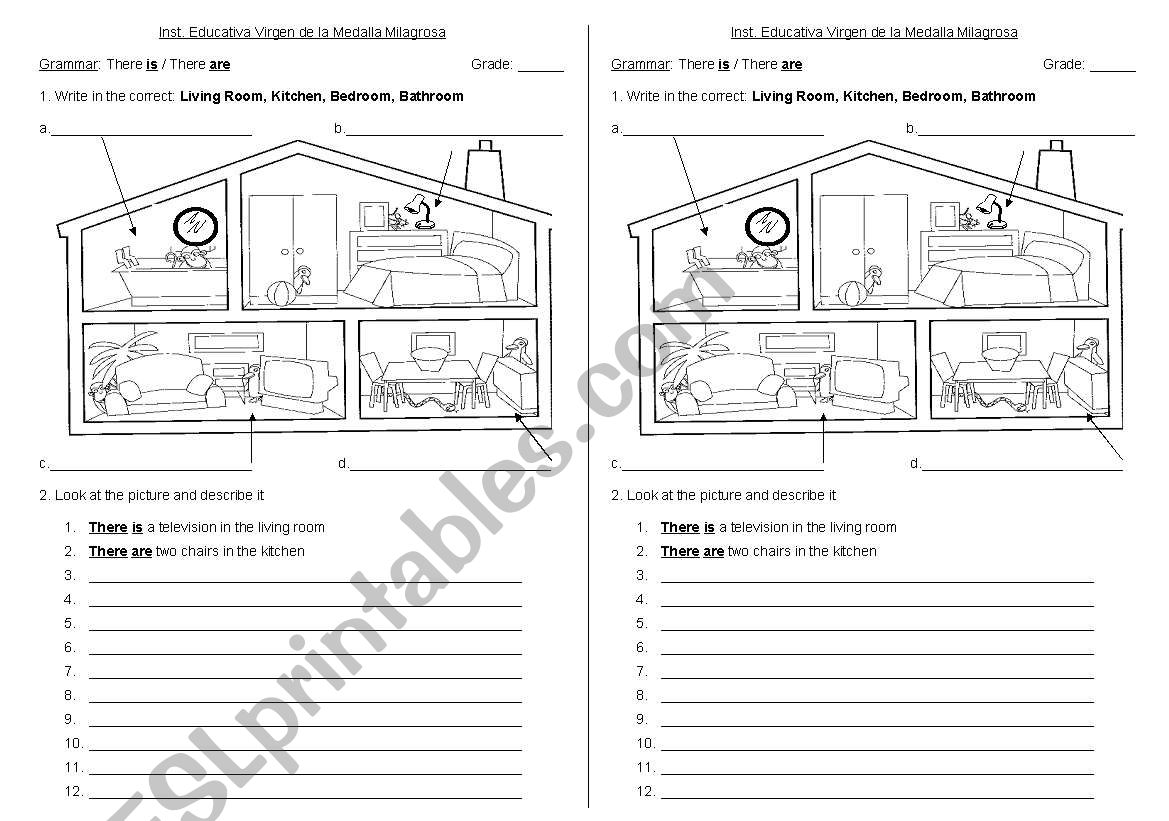 house worksheet