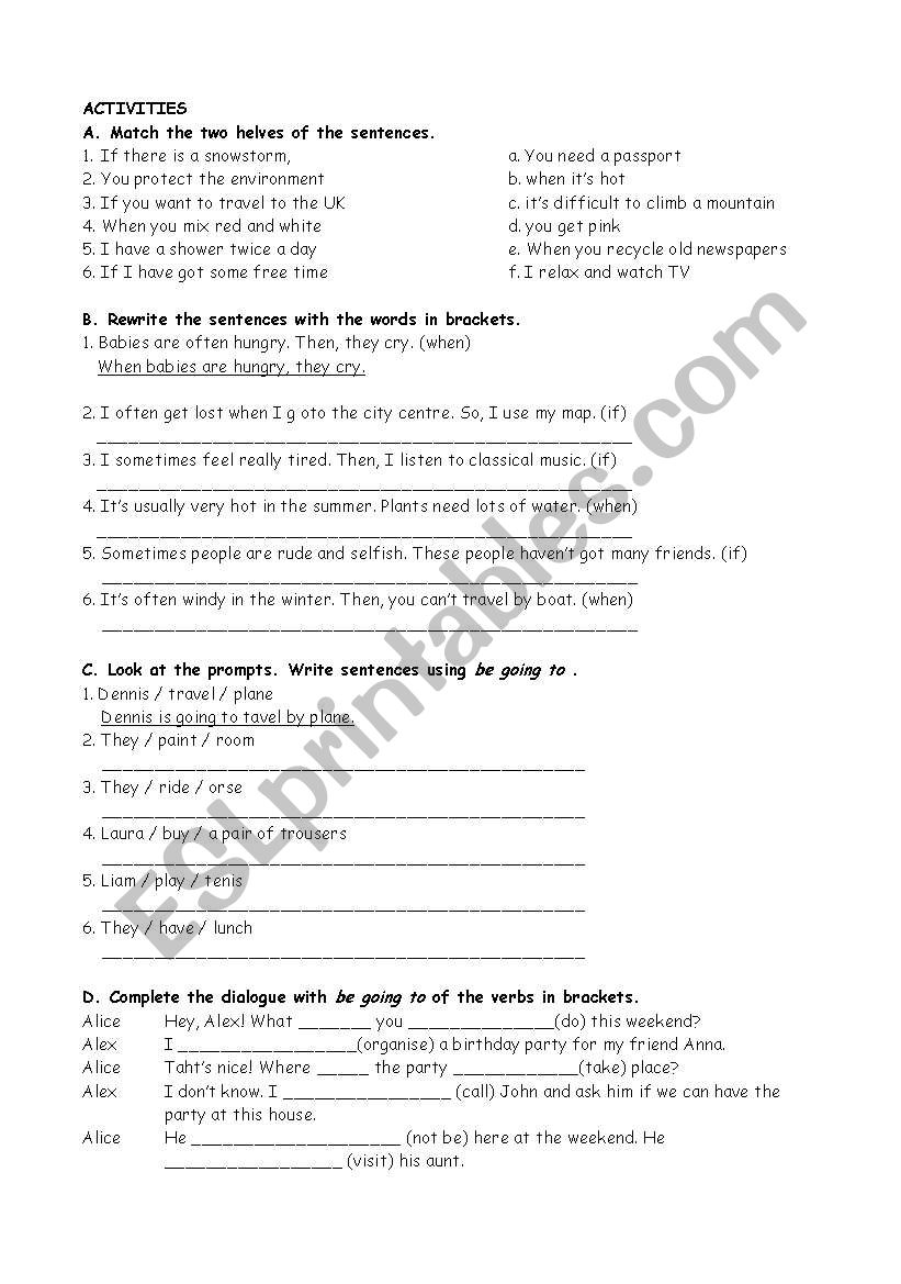 future tense worksheet