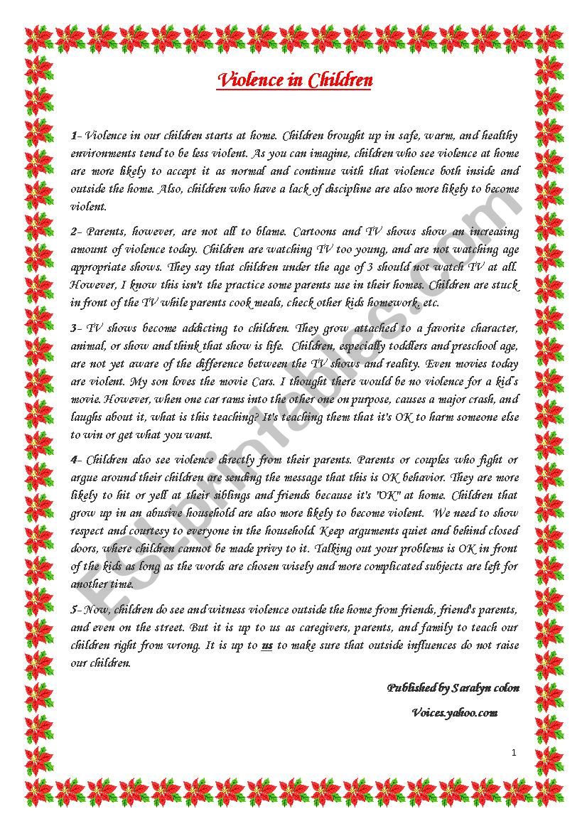 End-of-term Test 1 for Second form Students