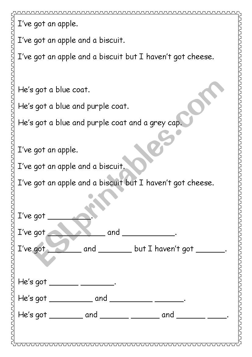 extended statements worksheet