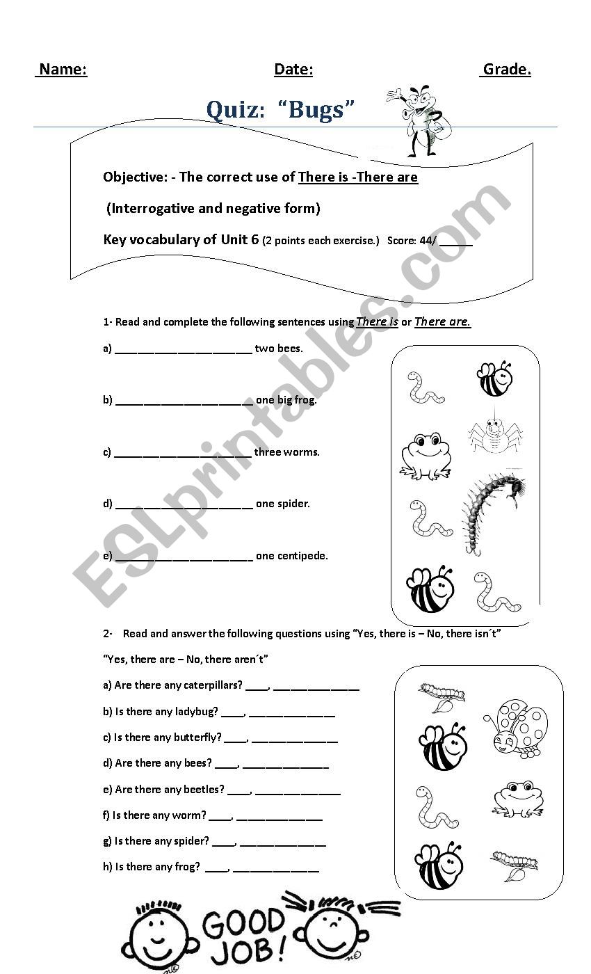 Is there any Bug? worksheet