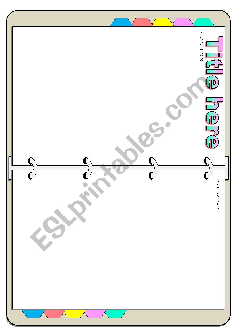 Template Binder worksheet