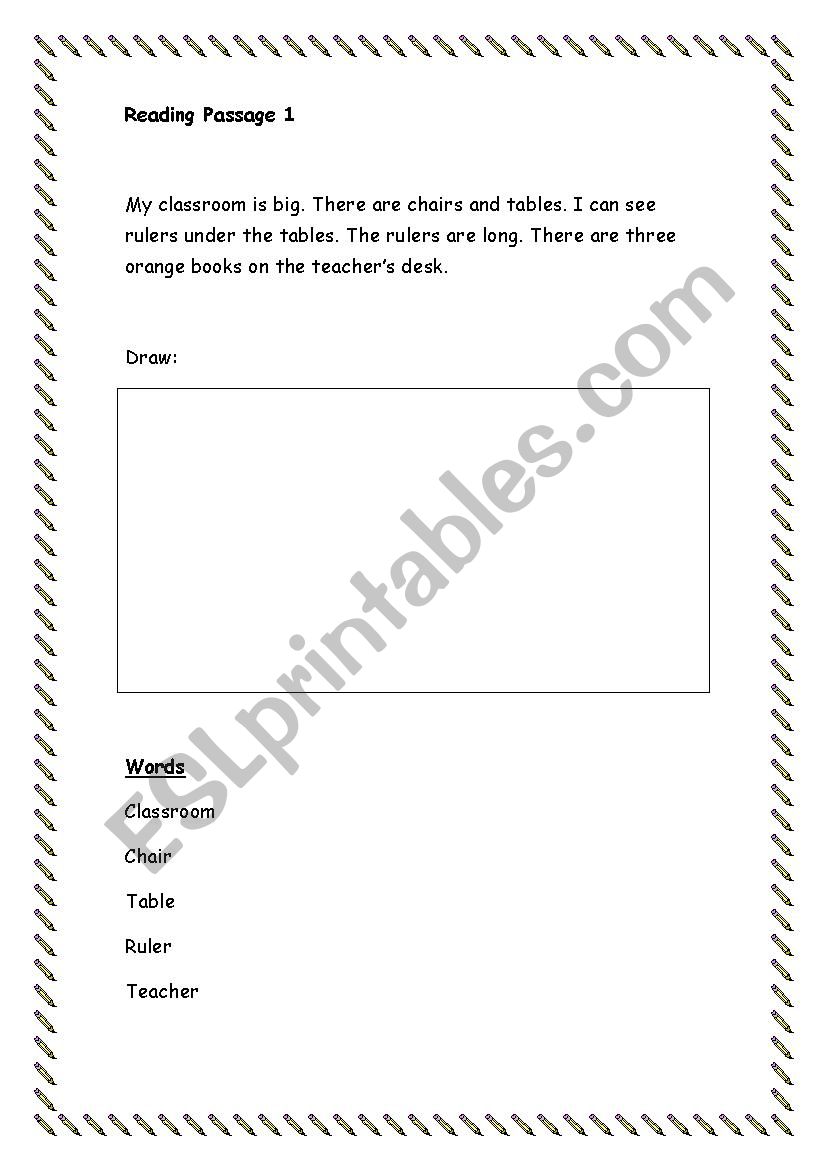 Reading Passages worksheet