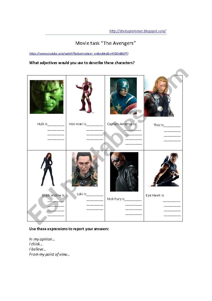 The Avengers trailer task - Superlatives