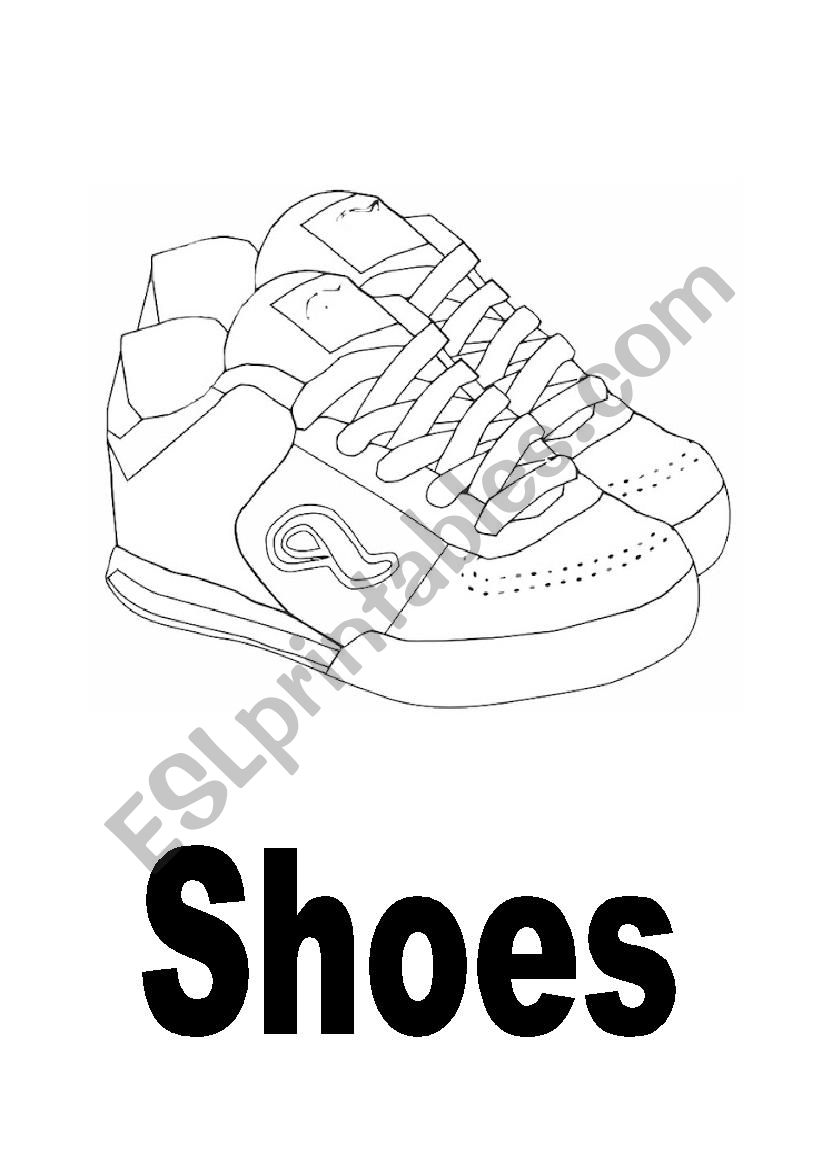 Clothing Flash Cards worksheet