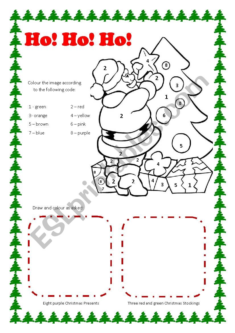 Christmas worksheet