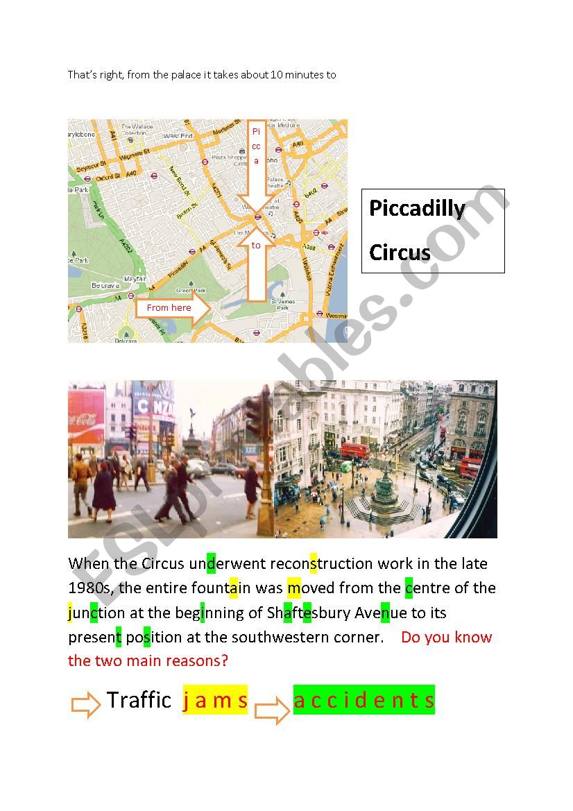 A rallye through London2d worksheet