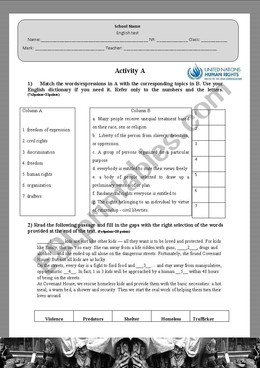 Human Rights Test - 