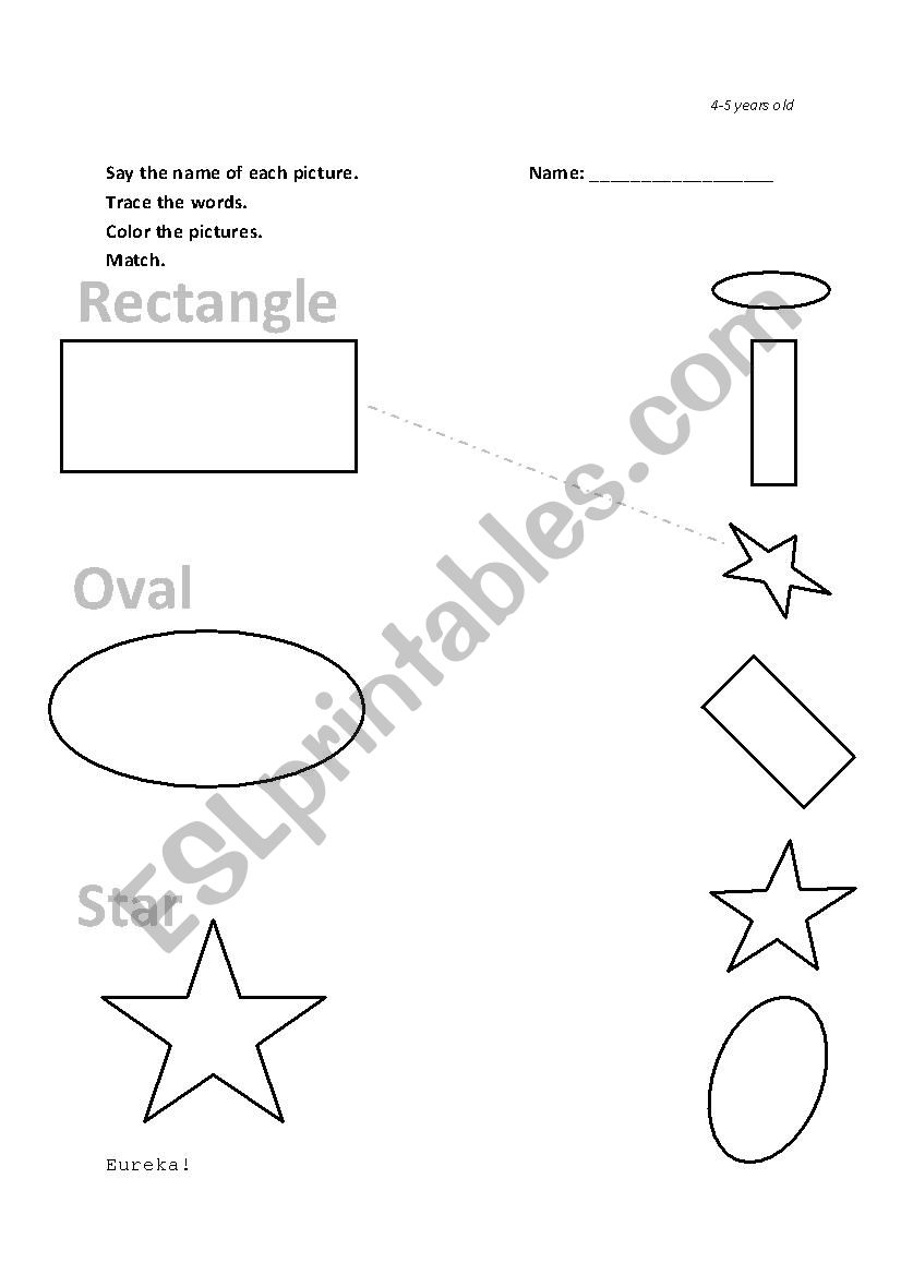 Shapes 2 worksheet