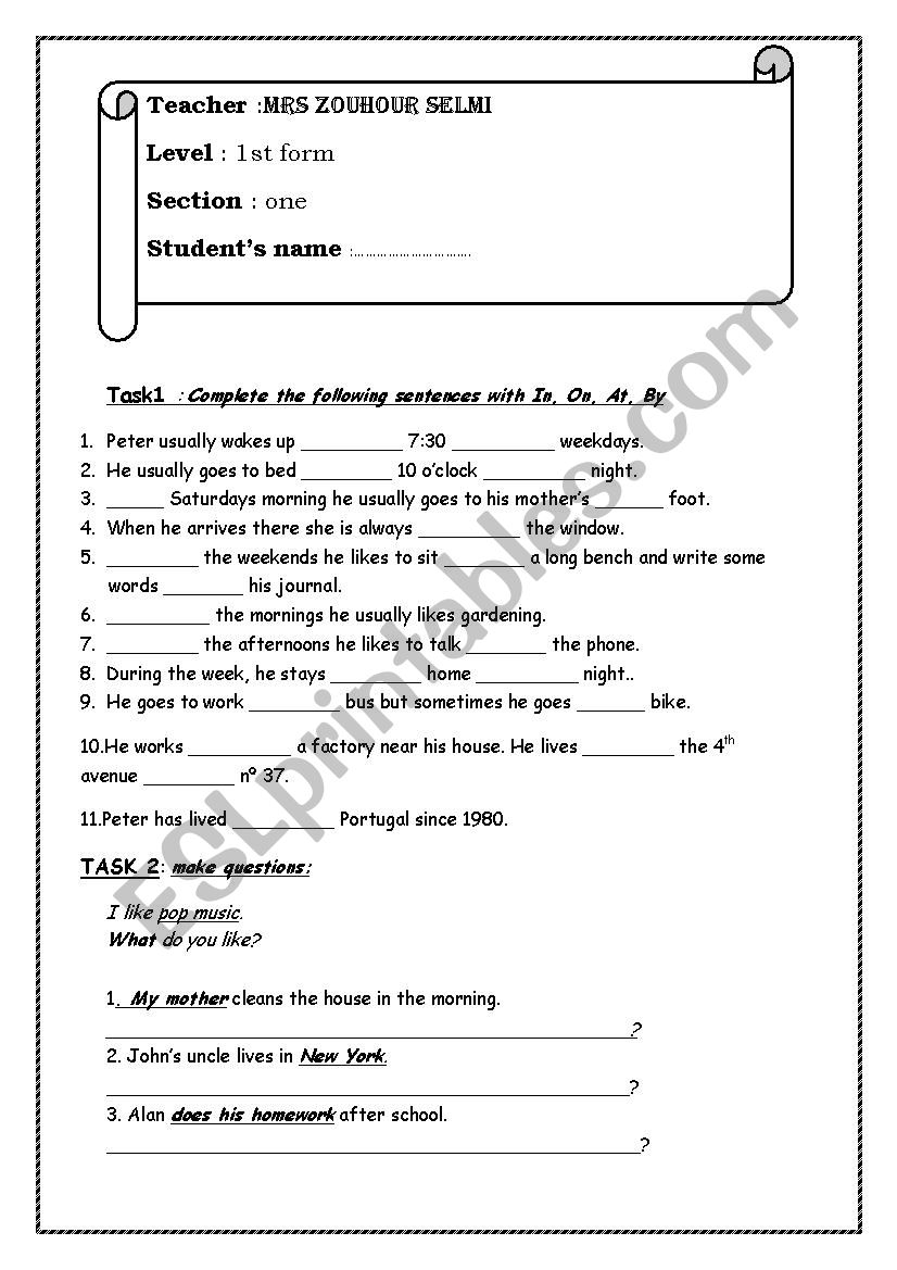 consolidation activities worksheet