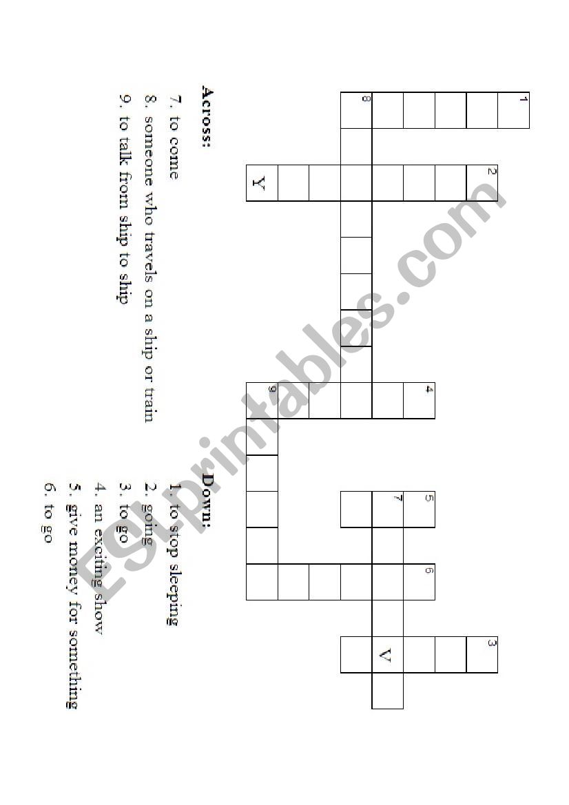 Around the World in Eighty Days Chapter 4 (Starter Dominoes) crossword puzzle