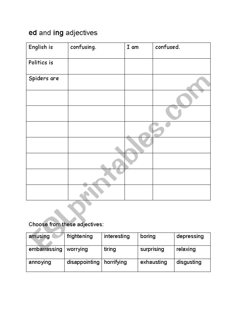 Clare Wood worksheet