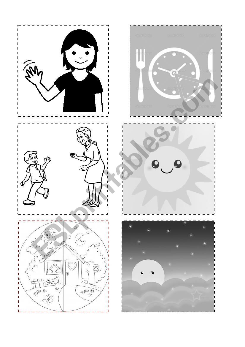 Memory game  worksheet