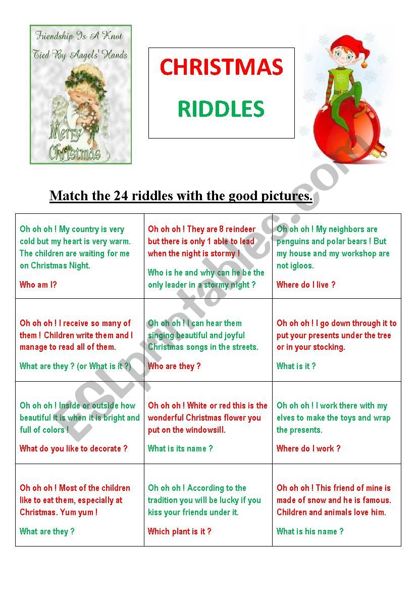 49 best ideas for coloring Hard Christmas Riddles