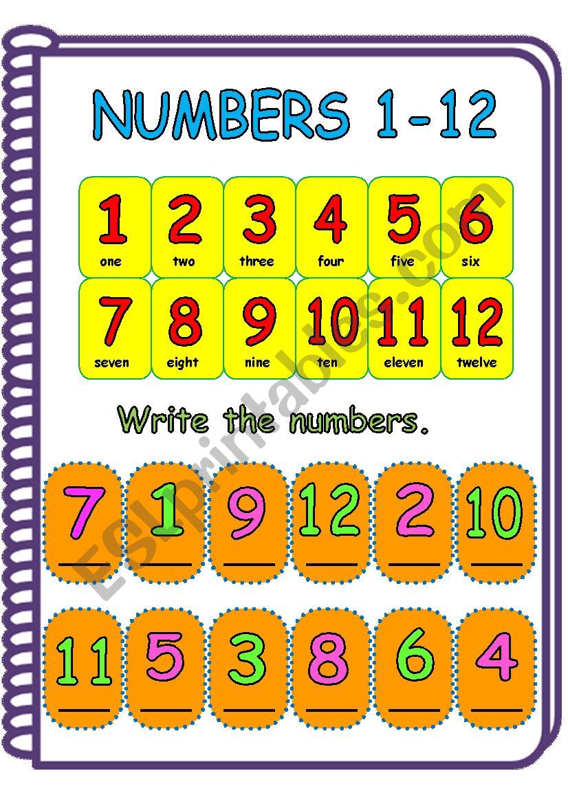 numbers-1-12-esl-worksheet-by-aristea25