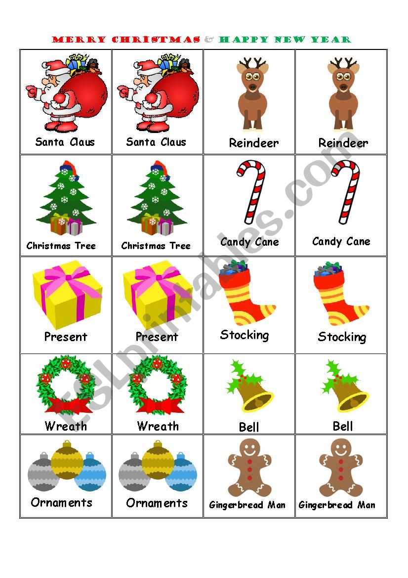 Christmas & New Year Memory Game