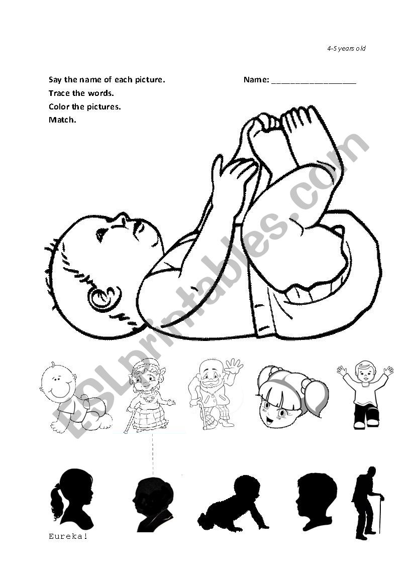 Baby & Family Review Kinder worksheet