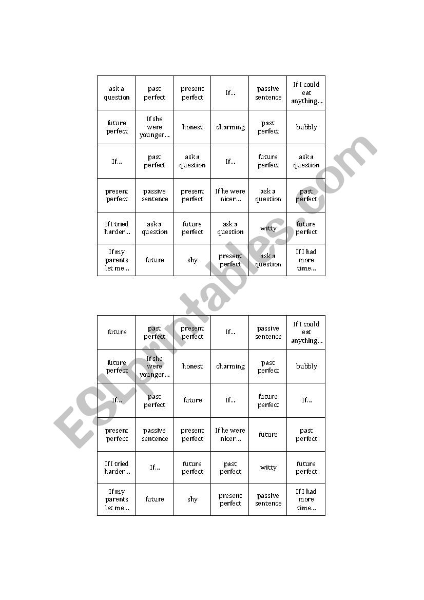 Connect 4 worksheet