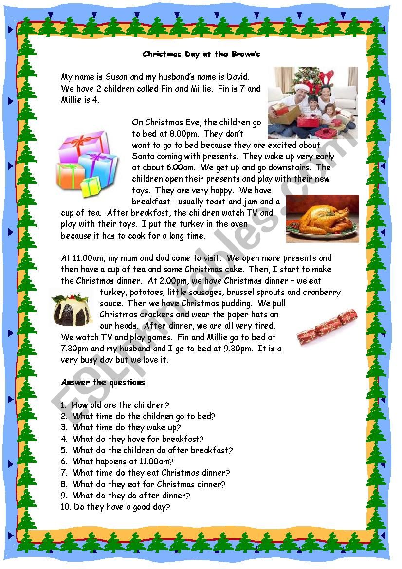 Christmas Day at the BrownÂ´s - Reading