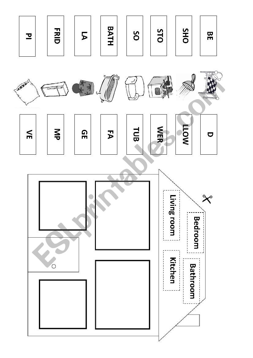 Parts of the house and furniture