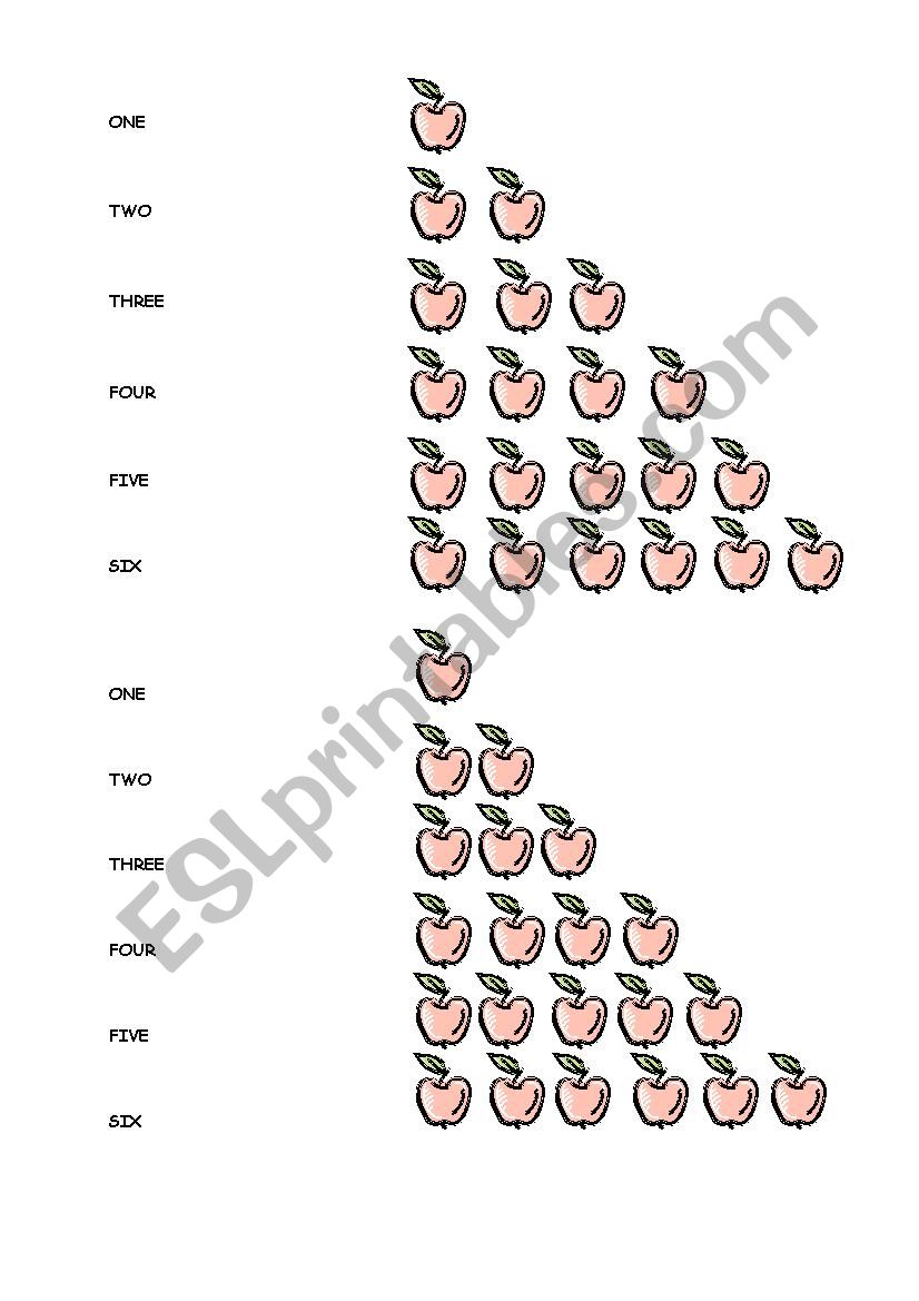 numbers worksheet