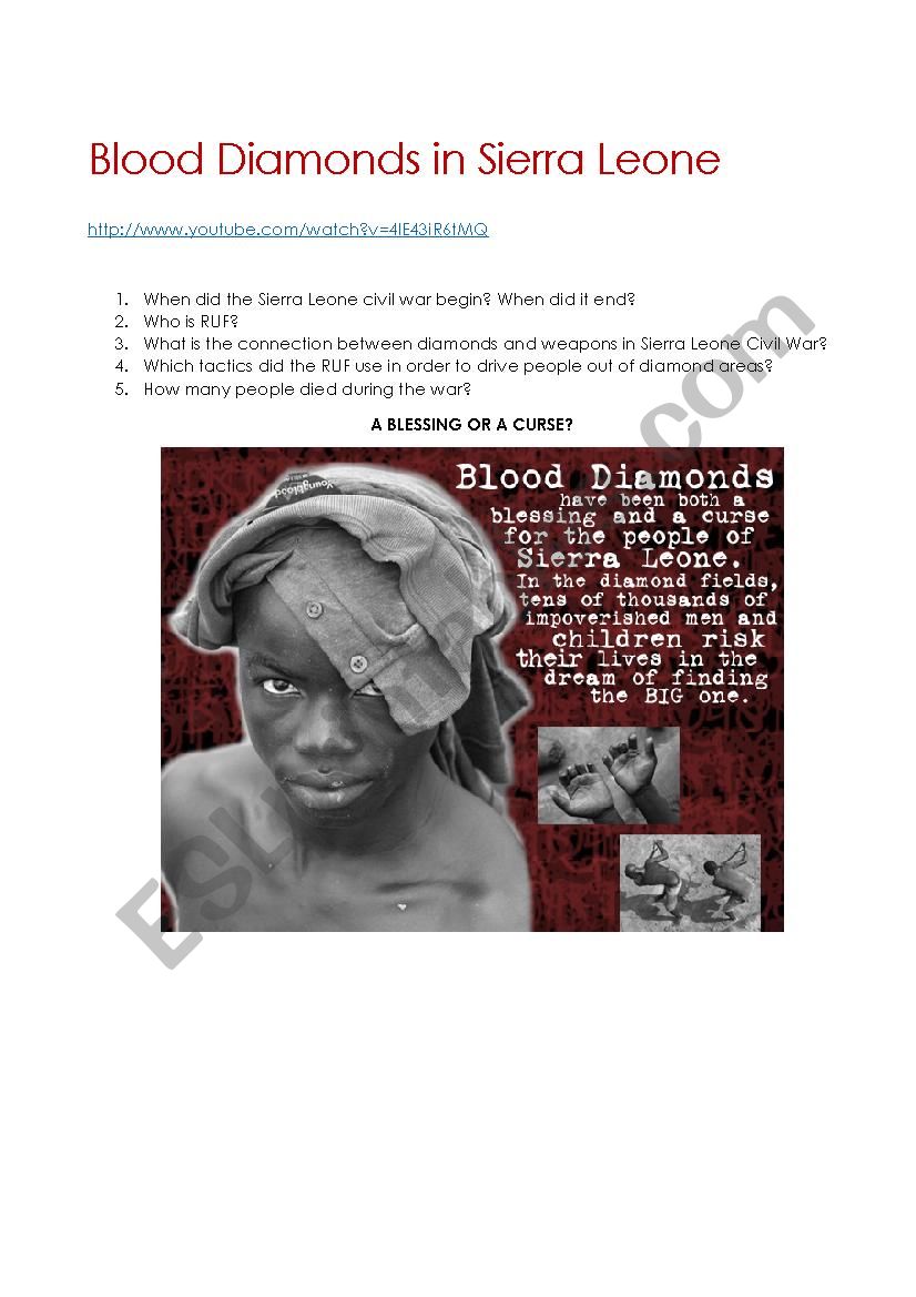 Blood Diamonds - Civil War in Sierra Leone