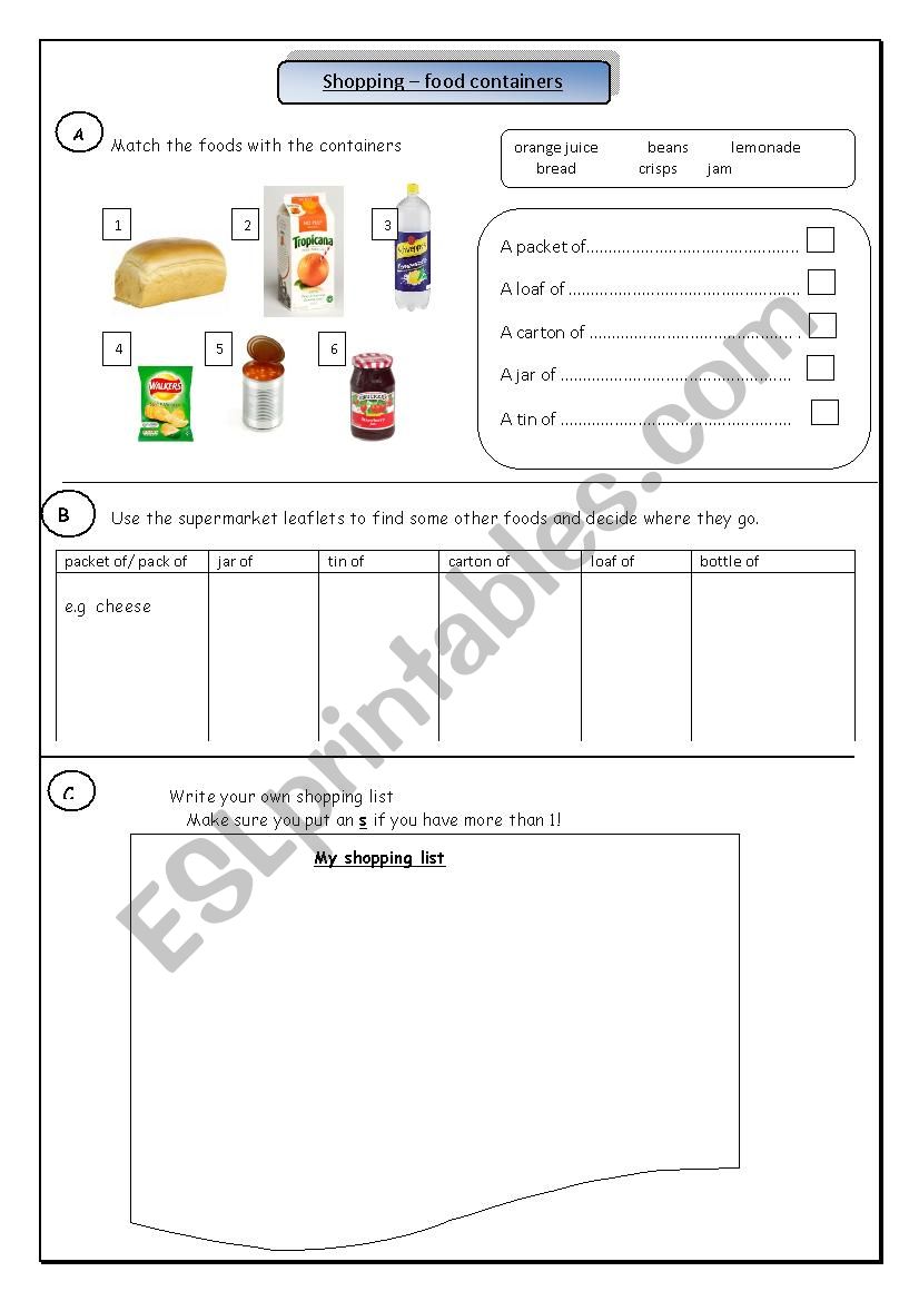 Grammar worksheet