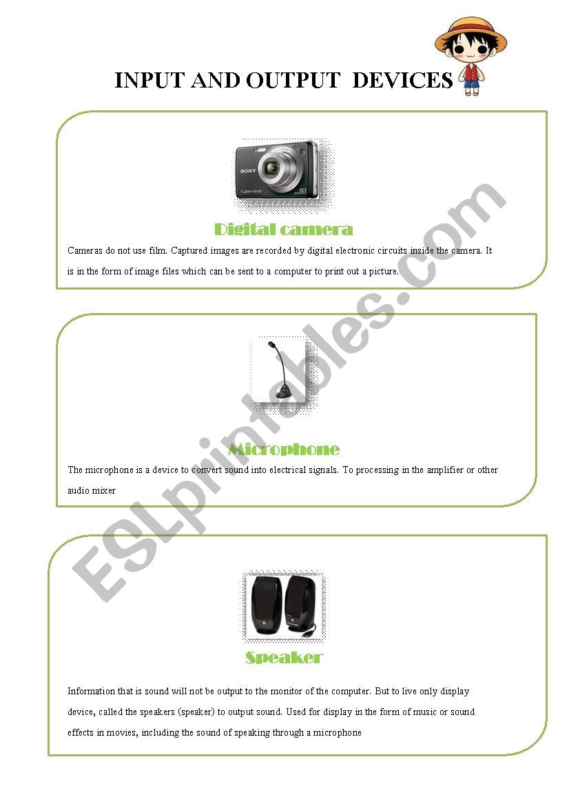 input-output worksheet