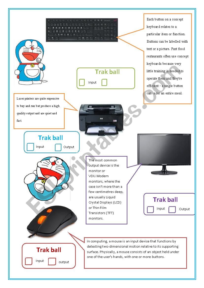 input output worksheet