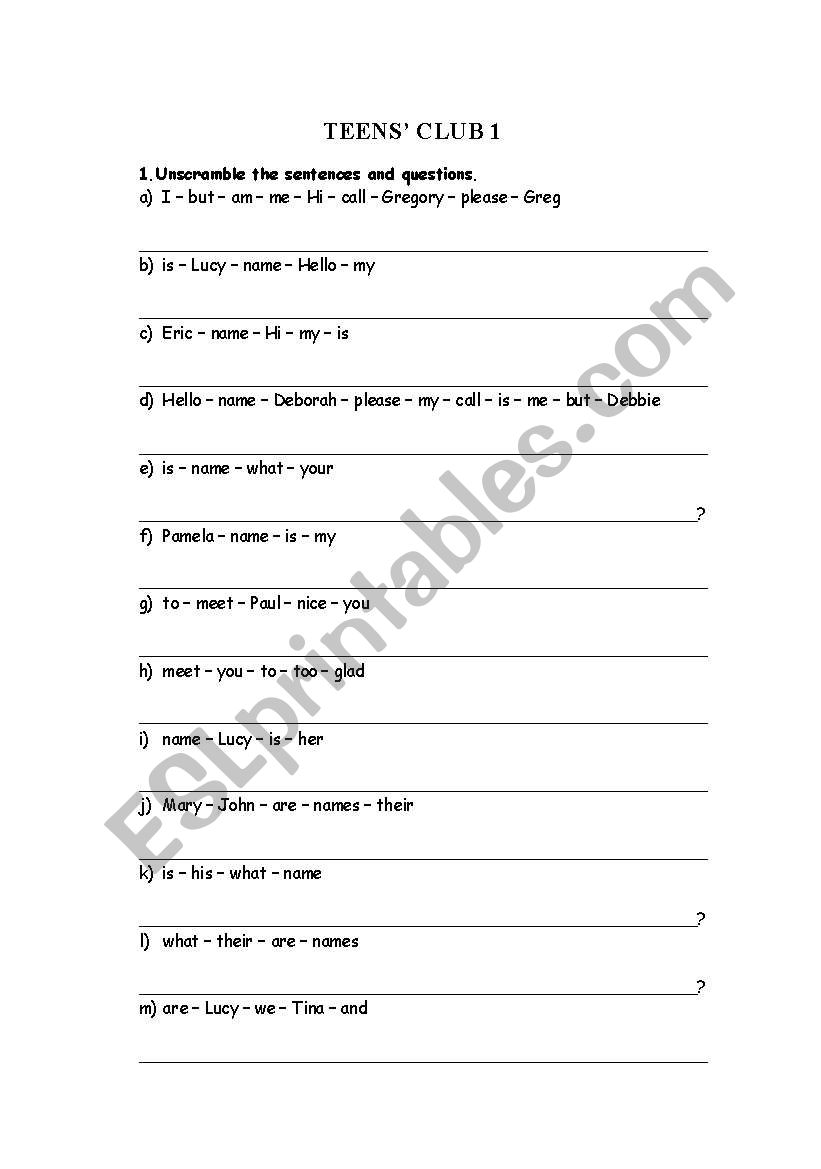 review introduction, greetings and saying goodbye